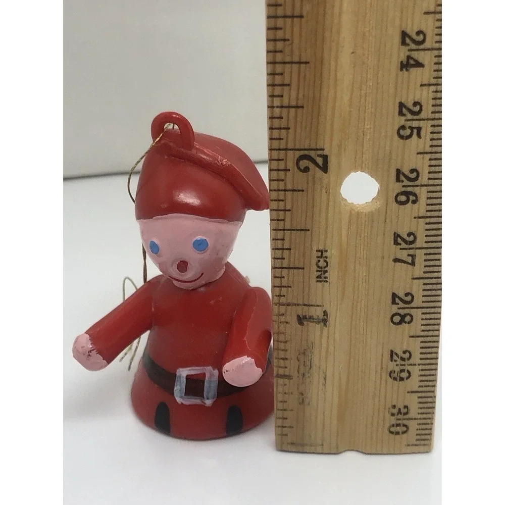 Vintage Hard Plastic JSNY Hong Kong Christmas Ornament‎ Elf 2